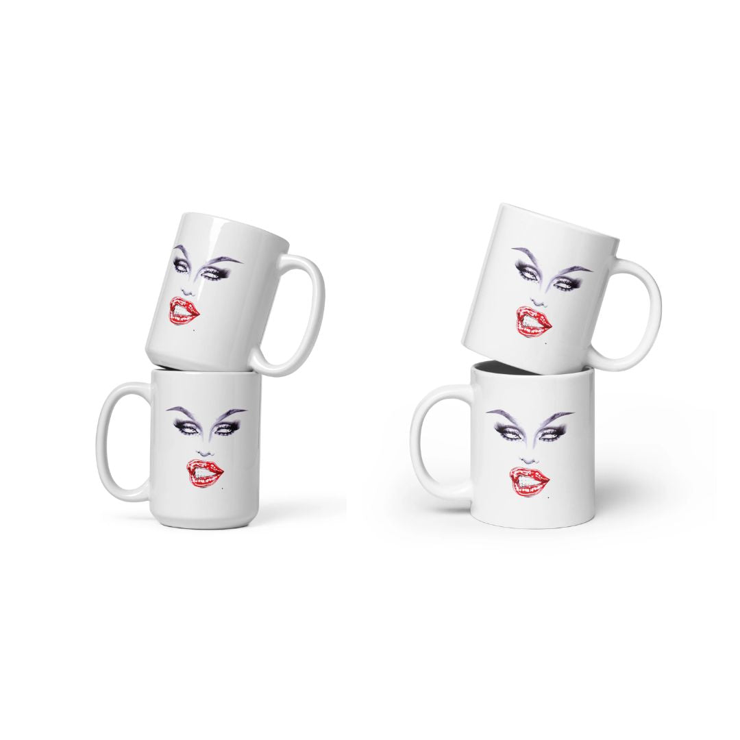 THE FACE Glossy Mug