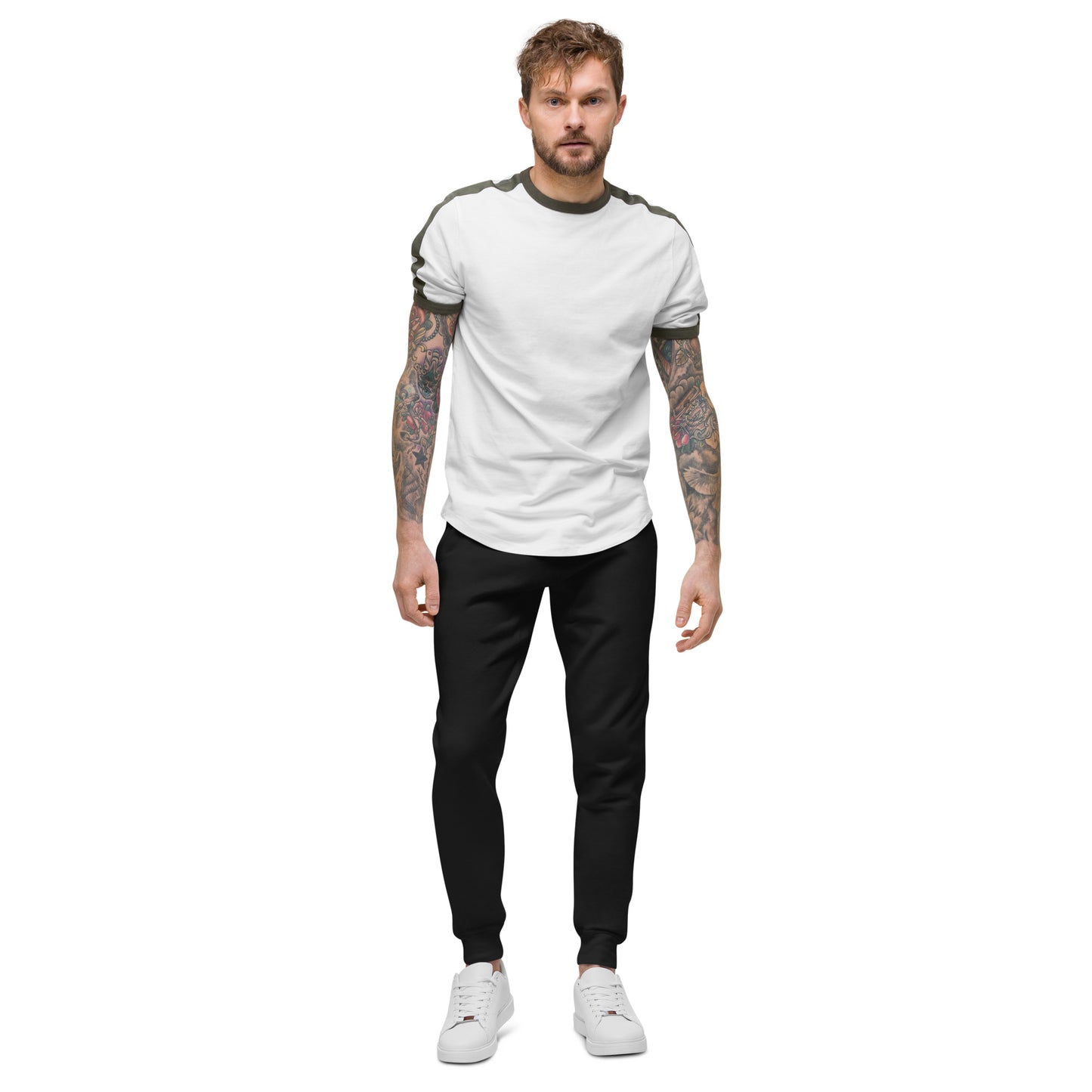 6 NATION ARMY Fleece Sweatpants (Black-on-Black)